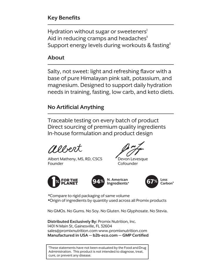 Electrolyte Drink Mix - Promix