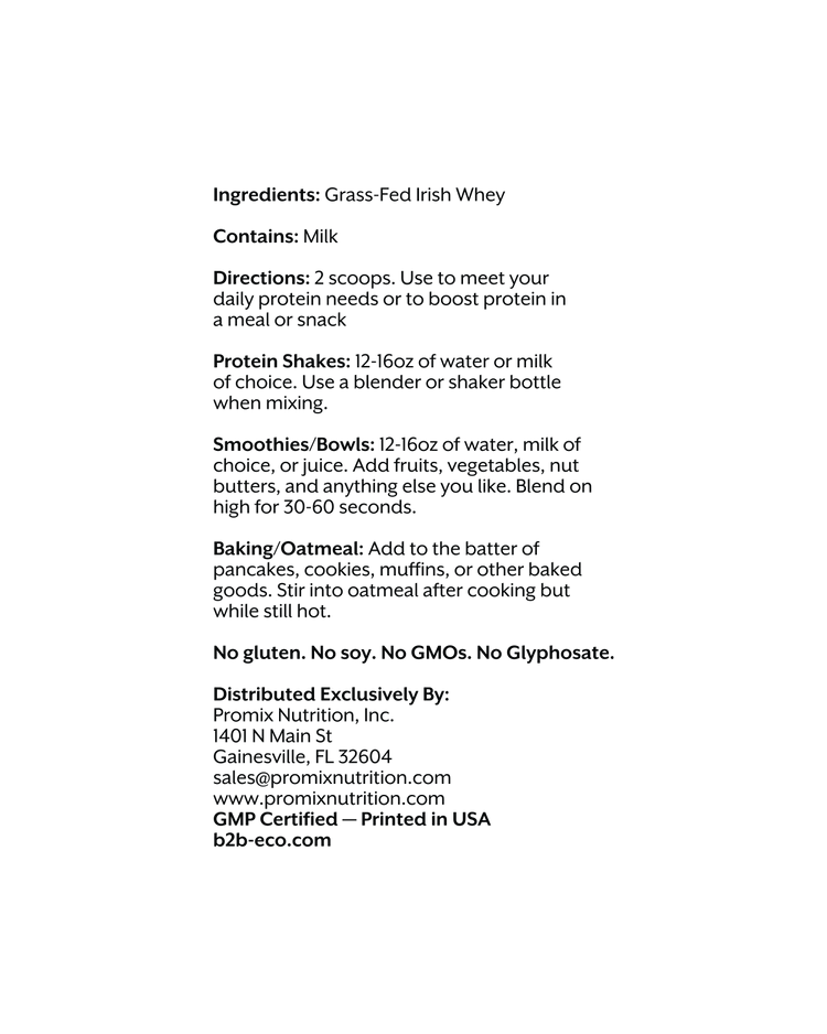 One Ingredient Whey Protein Powder