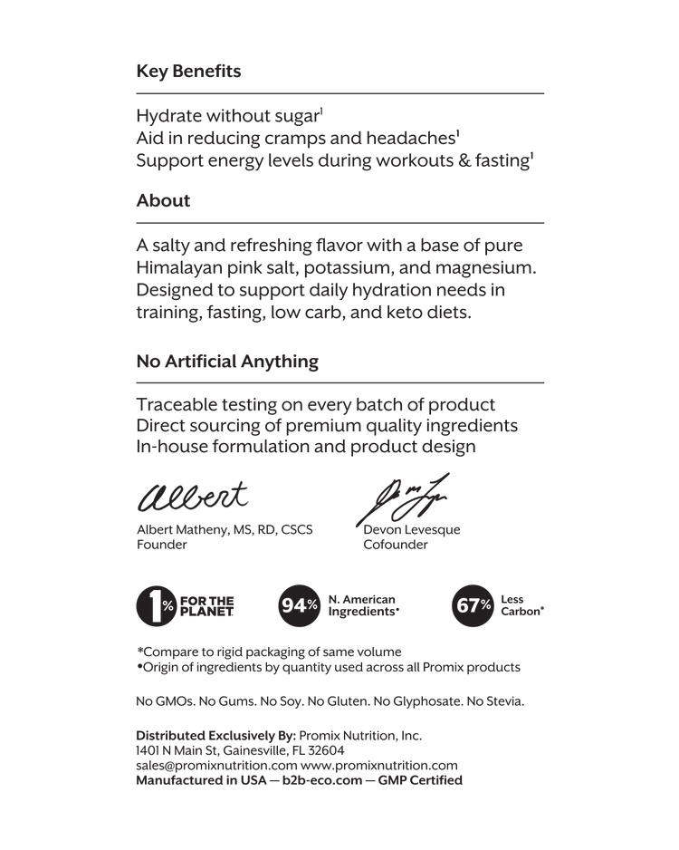 Electrolyte Drink Mix - Promix