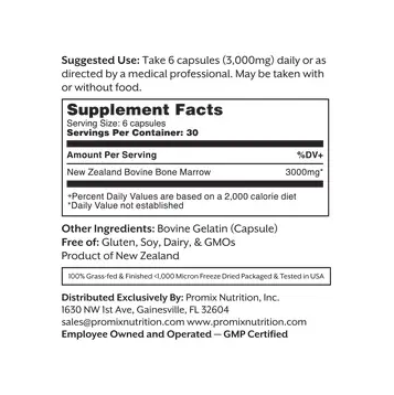 Raw Bone Marrow Capsules