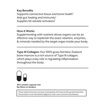 Raw Bone Marrow Capsules